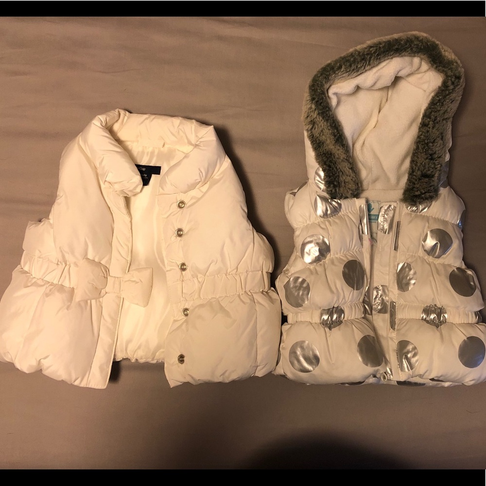Baby girl winter vests